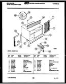 Cabinet and installation parts