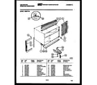 Kelvinator M208F1EA cabinet and installation parts diagram