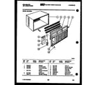 Kelvinator M418F2EA cabinet parts diagram