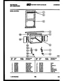 Cabinet and installation parts
