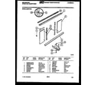 Kelvinator S204F1SA cabinet and installation parts diagram
