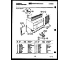 Kelvinator M205F1QA cabinet and installation parts diagram