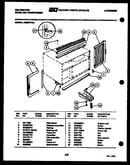 Cabinet and installation parts