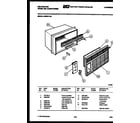 Kelvinator M205G1QA cabinet parts diagram