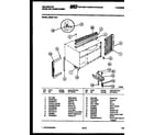 Kelvinator M208F1QA1 cabinet and installation parts diagram