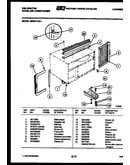 Cabinet and installation parts