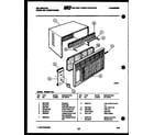Kelvinator MH208F1QA cabinet parts diagram