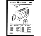 Kelvinator M208F1EA1 cabinet and installation parts diagram