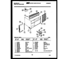 Kelvinator S208C1E2 cabinet and installation parts diagram