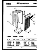 Cabinet and control parts