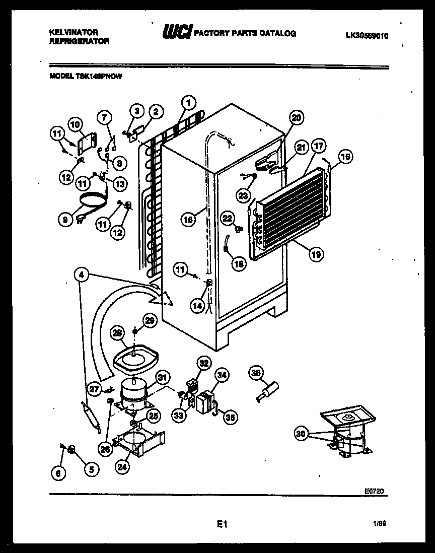 SYSTEM AND AUTOMATIC DEFROST PARTS