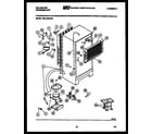 Kelvinator TSI206EN1W system and automatic defrost parts diagram