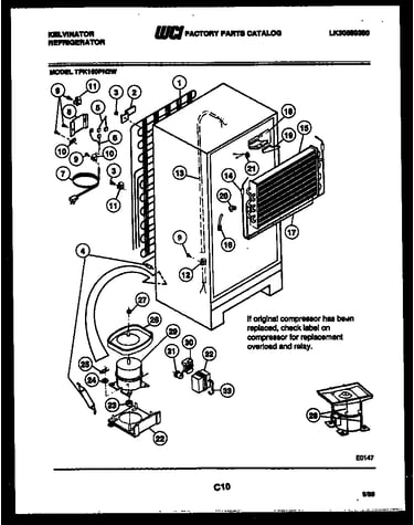System and automatic defrost parts