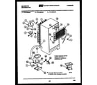 Kelvinator TPK160EN3V system and automatic defrost parts diagram