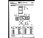 Kelvinator MH309G1QA cabinet and installation parts diagram