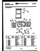 Cabinet and installation parts