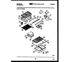 Kelvinator TAK170GN0F shelves and supports diagram
