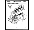 Kelvinator HFS158FM3W chest freezer parts diagram