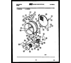 Kelvinator DEC310A2W drum and blower parts diagram