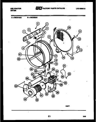 Drum and blower parts