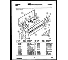 Kelvinator REP305GT0 backguard parts diagram