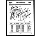Kelvinator REC306CD1 door parts diagram