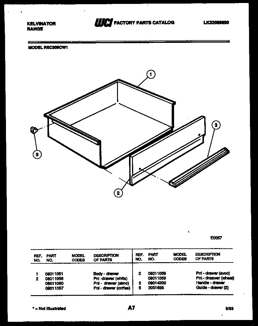 DRAWER PARTS