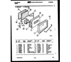 Kelvinator REP305CF2 door parts diagram