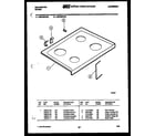 Kelvinator REP305CF2 cooktop parts diagram