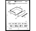 Kelvinator REP305CW3 drawer parts diagram
