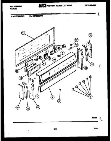 Backguard parts