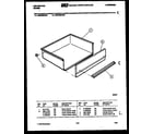 Kelvinator REP309CD3 drawer parts diagram