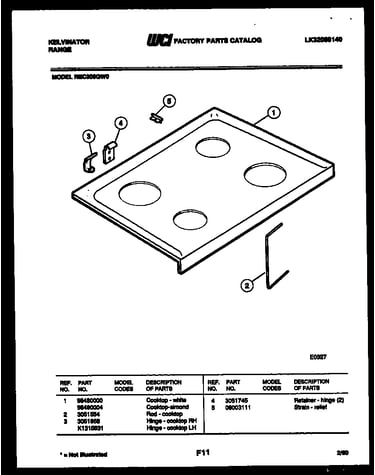 Cooktop parts