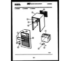 Kelvinator DHC400G1 cabinet and control parts diagram