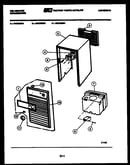 Cabinet and control parts