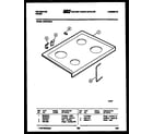 Kelvinator RER375GW1 cooktop parts diagram