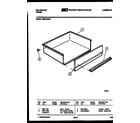 Kelvinator RER375GW1 drawer parts diagram