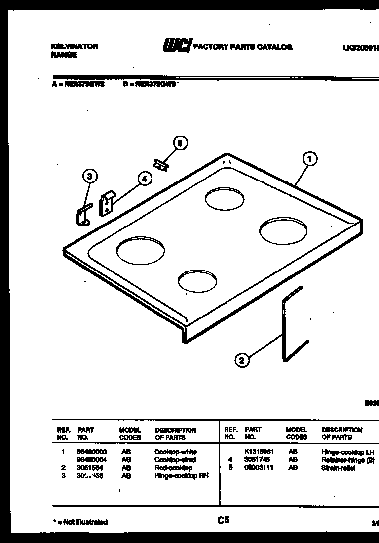 Cooktop parts
