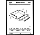 Kelvinator RER375GW3 drawer parts diagram