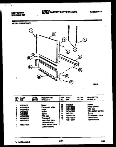 Outer door parts