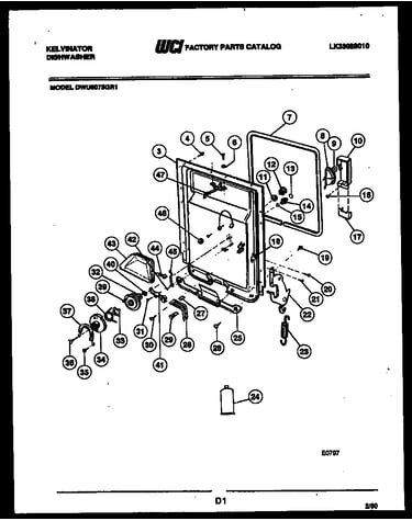 Inner door parts