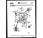 Kelvinator DWU6075GR1 tub and frame parts diagram
