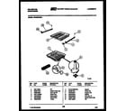 Kelvinator DWU6075GR1 rack and inner tub parts diagram
