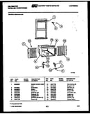Cabinet and installation parts