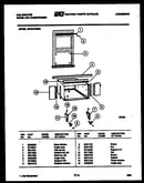 Cabinet and installation parts