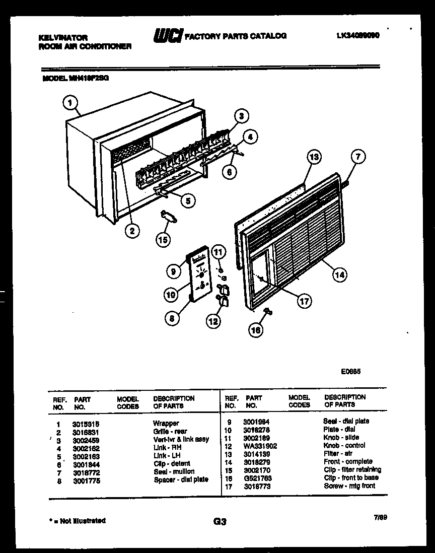 CABINET PARTS