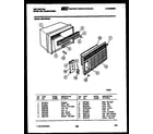 Kelvinator MH418F2SG cabinet parts diagram