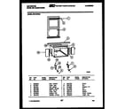 Kelvinator MH418F2SG cabinet and installation parts diagram