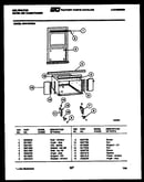 Cabinet and installation parts
