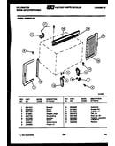 Cabinet and installation parts